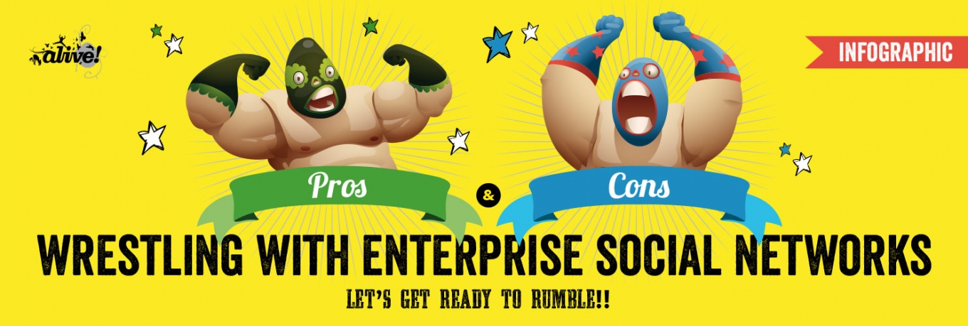 Infographic: Wrestling with the Pros and Cons of Enterprise Social Networks?