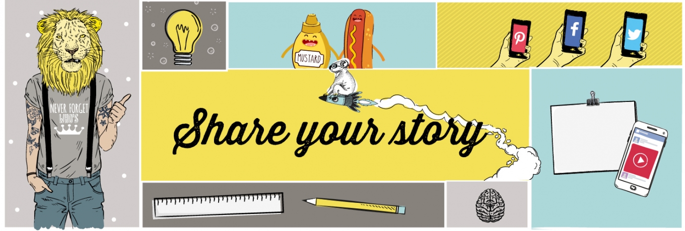 Share your story with vibrant visual content 