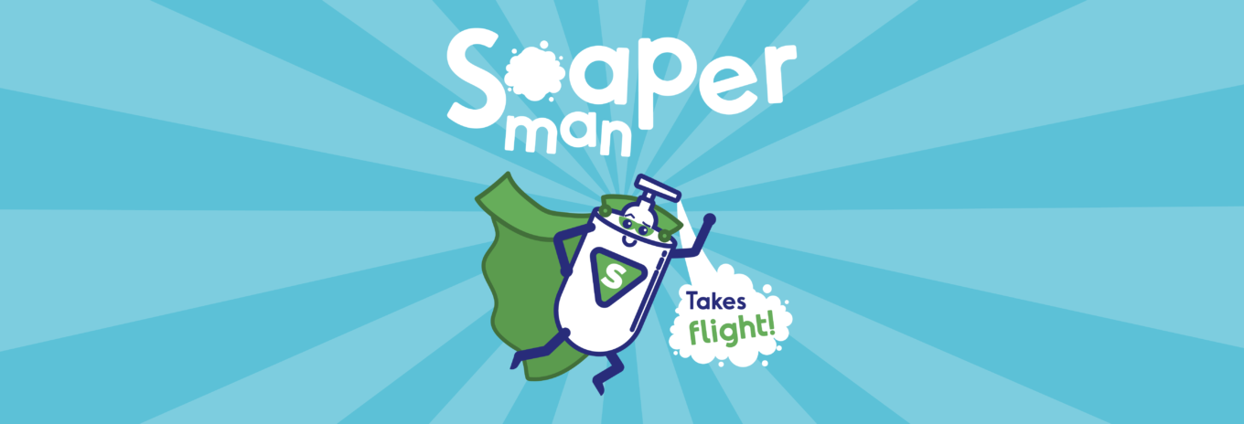 Soaperman takes flight