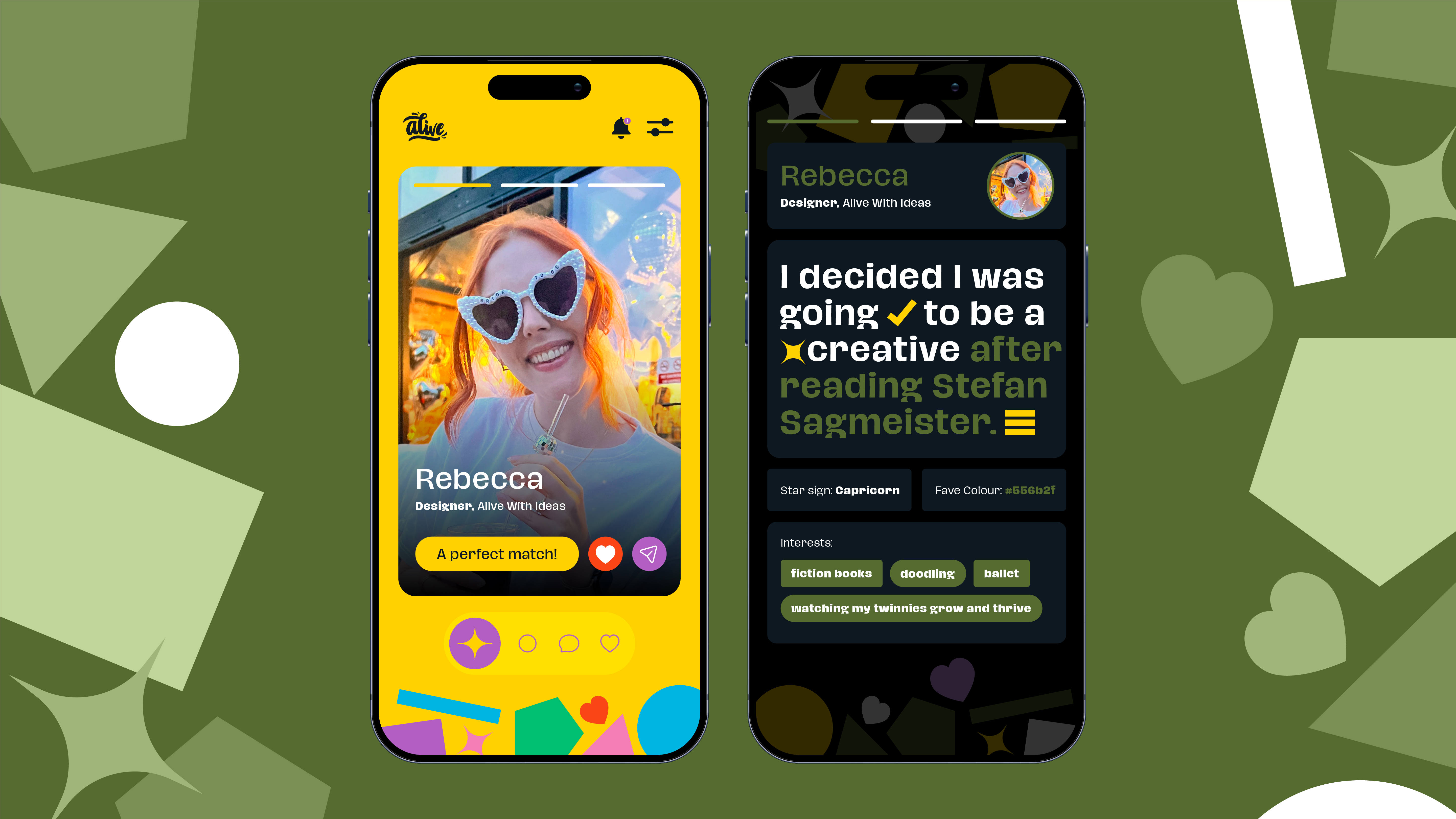 Rebecca's dating profile